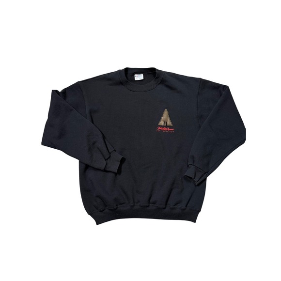 Hanes Tops - Vintage 90s Saks Fifth Avenue Black Crewneck Sweatshirt – XL‎